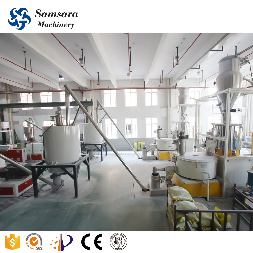 Rubber Mixer Vacuum Coneyor Pneumatic Conveying System Screw Conveyor Mixer Mixing Conveying System