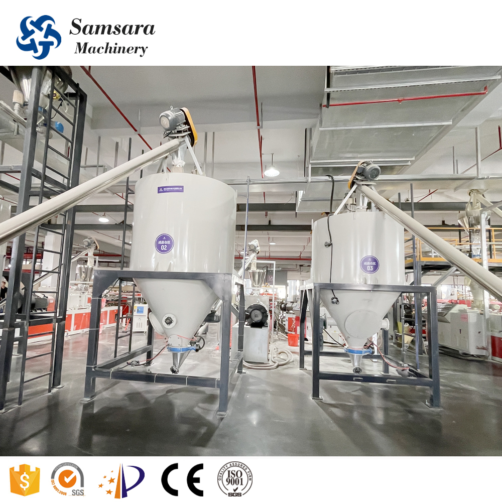 PVC Plastic Mixing Machine Mixing Tank Pneumatic Transport System Automatic Feeding Dosing Mixing Conveying System